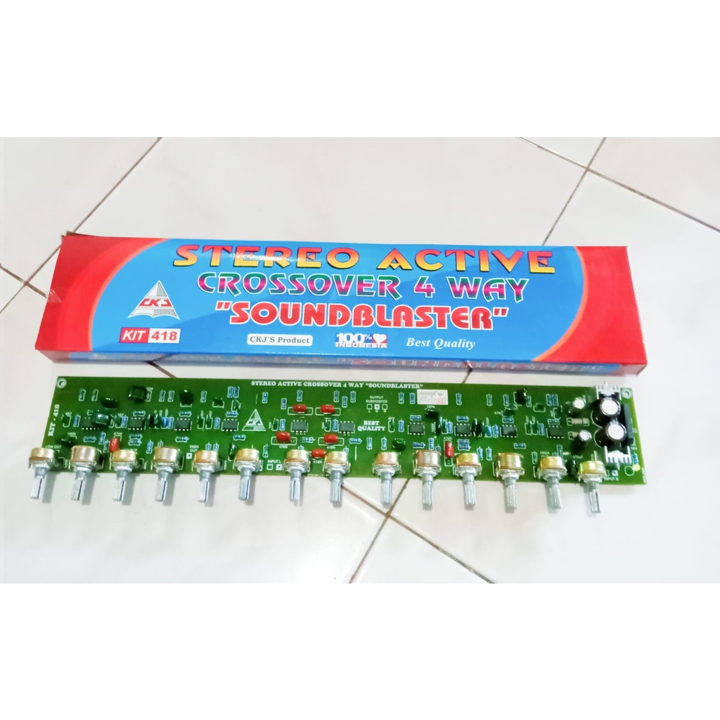 Stereo Active Crossover 4 way SoundBlaster By CKJ 418