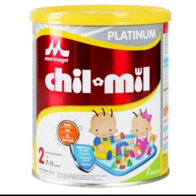 Chil mil Platinum Morinaga chilmil susu bayi 6-12 bulan 400gr.