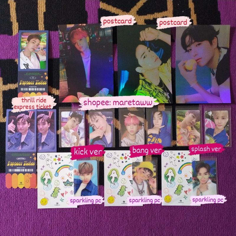 PHOTOCARD PC POSTCARD KICK BANG SPLASH Q CHANGMIN SANGYEON KEVIN HAKNYEON SUNWOO HYUNJAE YOUNGHOON