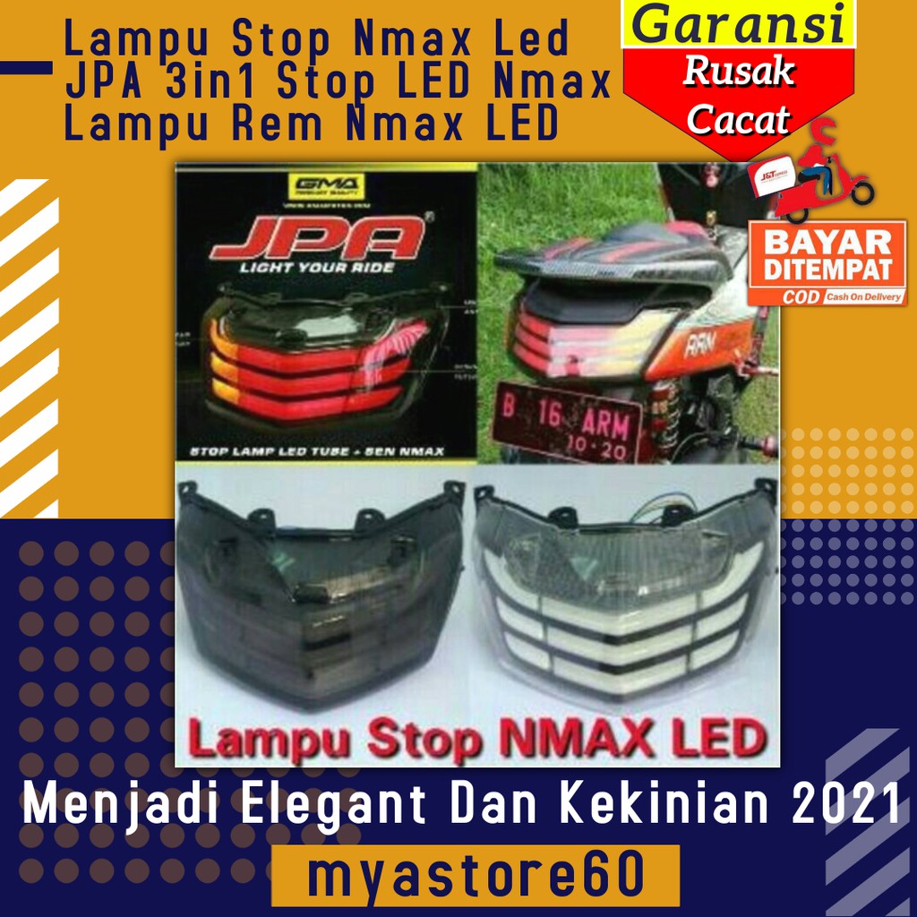 Lampu Stop Nmax Led JPA 3in1 Stop LED Nmax Lampu Rem Aksesoris Variasi Yamaha Nmax LED