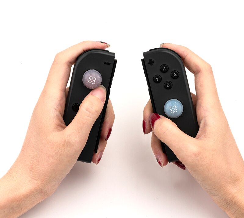 4pcs / Set Cover Thumb Grip Joystick Analog Bahan Silikon Untuk Nintendo Switch Lite