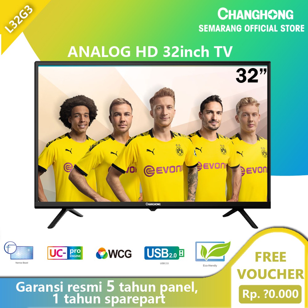 

Changhong LED TV 32 Inch HD TV Semarang Analog TV(Tipe L32G3)