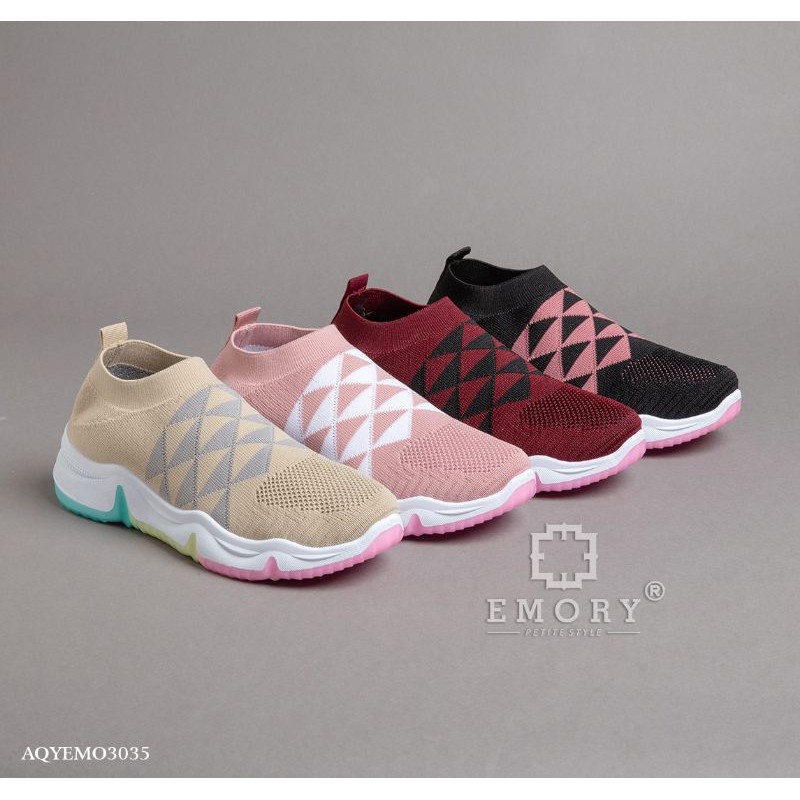 SEPATU EMORY Flexknit Sneakers.(bdg) AQYEMO3035 ORIGINAL BRAND IMPORT
