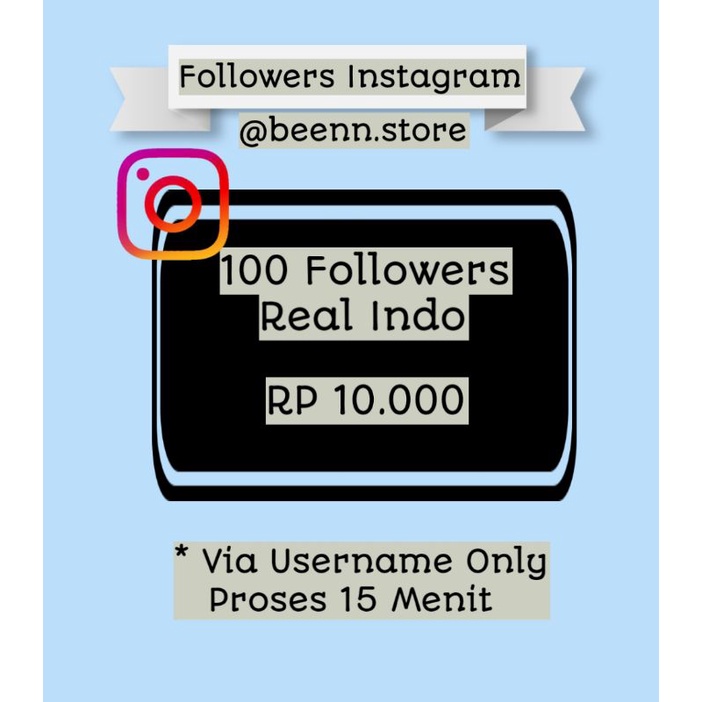 FOLLOWERS INSTAGRAM TERMURAH ( REAL INDO )