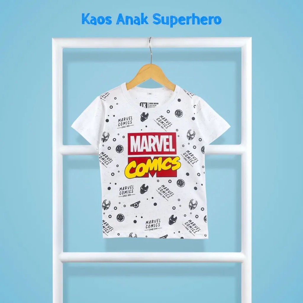 Kaos Anak Laki Laki Perempuan Usia 1 2 3 4 5 6 7 8 Tahun Karakter Anime Kartun Cowok Cewek Cotton Combed 30s Import Murah