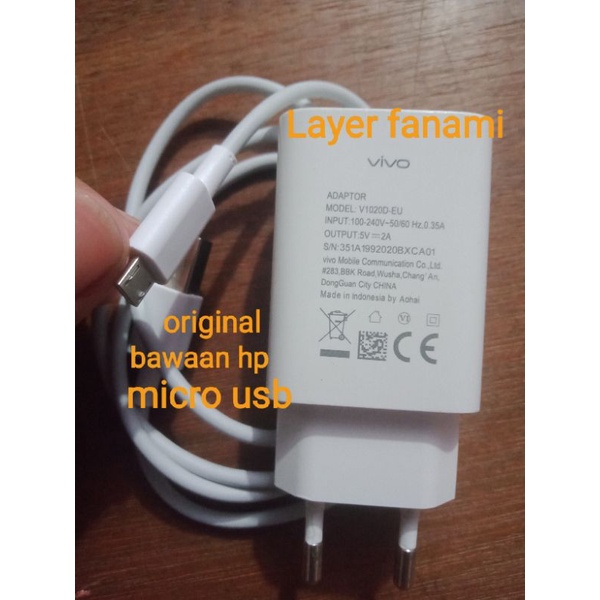 charger Vivo original bawaan hp