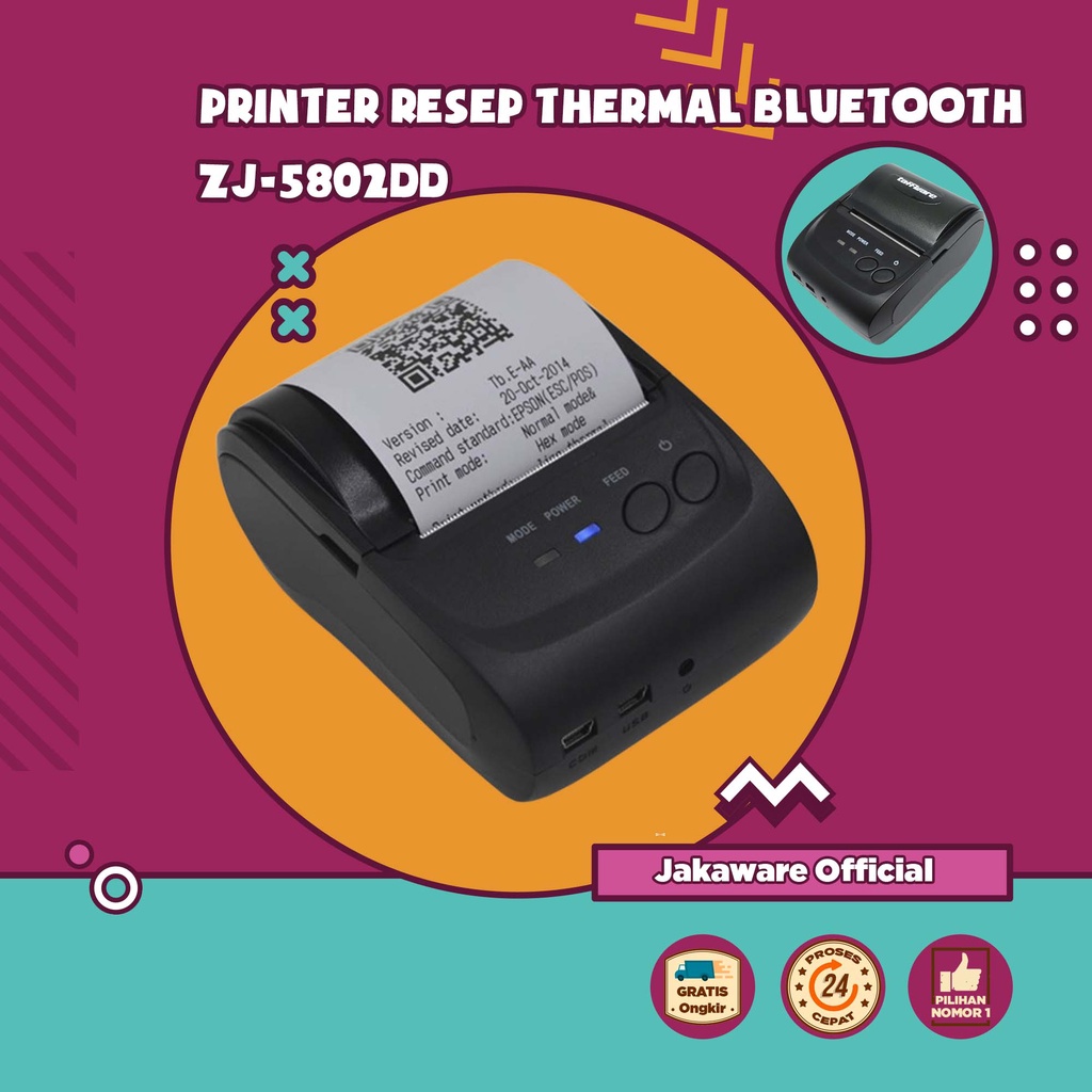Jual PRINTER THERMAL KASIR BLUETOOTH MURAH STRUK PEMBAYARAN POS