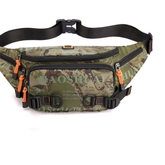 ♧ Tas Selempang Pria Haoshuai 5135 Waistbags IMPORT HAOSHUAI ►