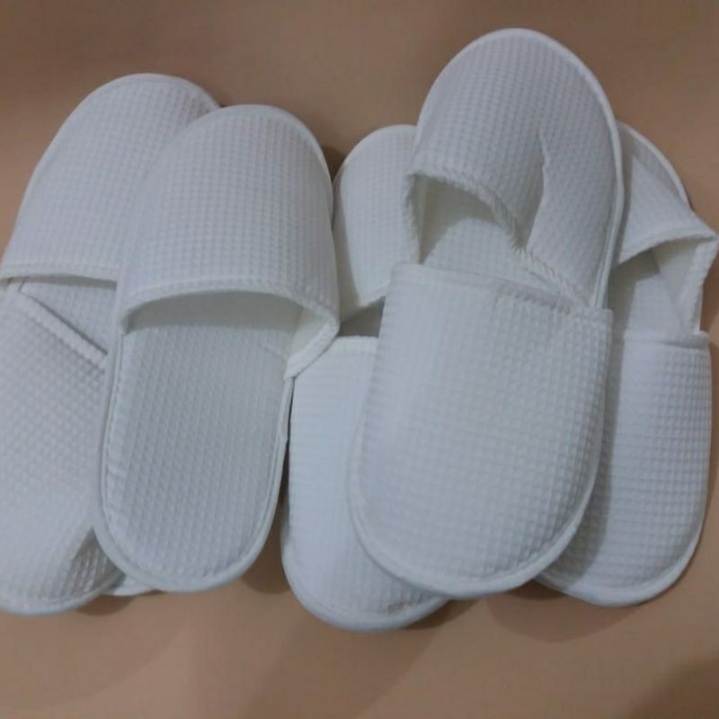 Costum bordir sandal hotel wafle.. min order 100 pasang