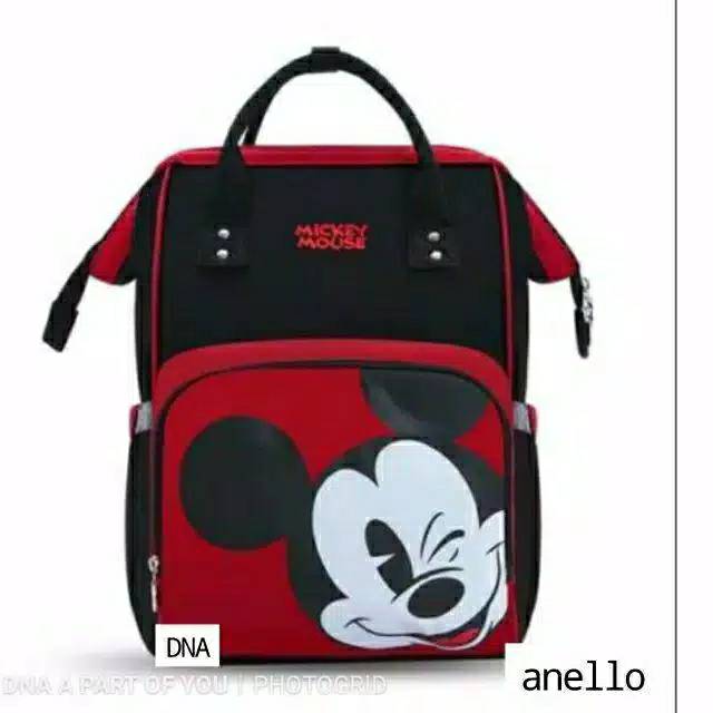 TAS RANSEL CANVAS KOTAK KARAKTER MOUSE DISNEY TAS TRAVELING TAS SEKOLAH