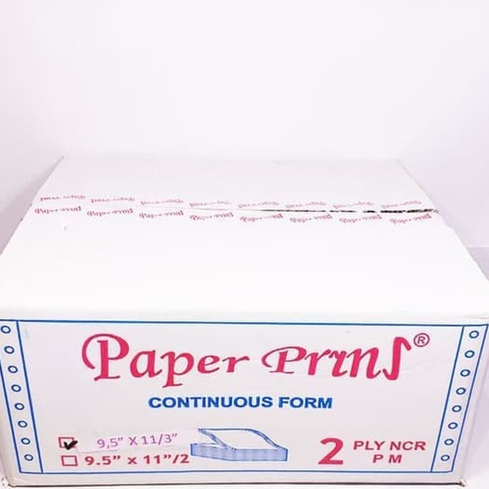 

CONTINUOUS FORM 9,5 X 11/3 2PLY PAPERPRYNS (PPOB - BAGI 3)