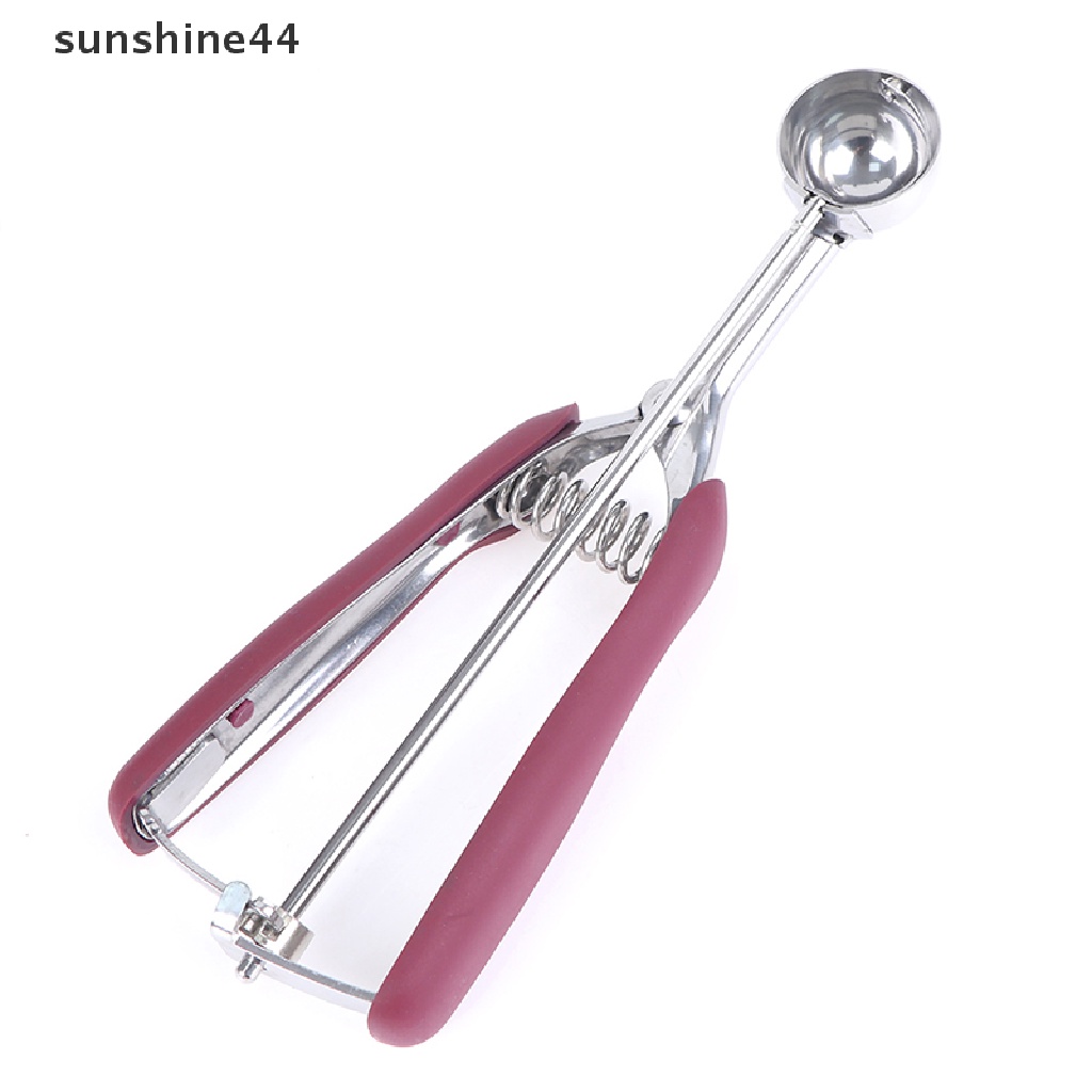 Sunshine Sendok Scoop Es Krim / Adonan Kue Bahan Karet Anti Slip Dengan Trigger Release