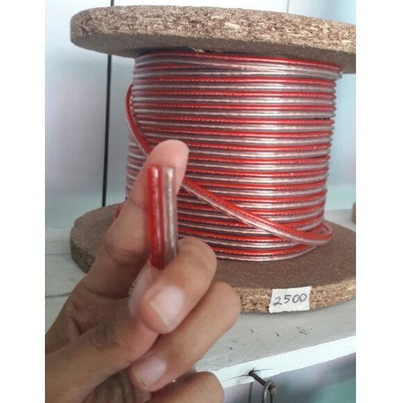 kabel serabut transparan ukuran jumbo 2x80