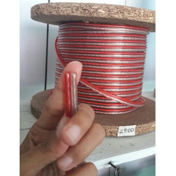 kabel serabut transparan ukuran jumbo 2x80