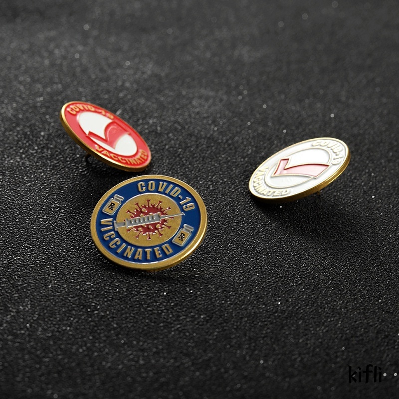 Enamel Pin Lapel,Lencana Bros,Lawan virus,Dorongan inspirasional,Aksesoris Fashion