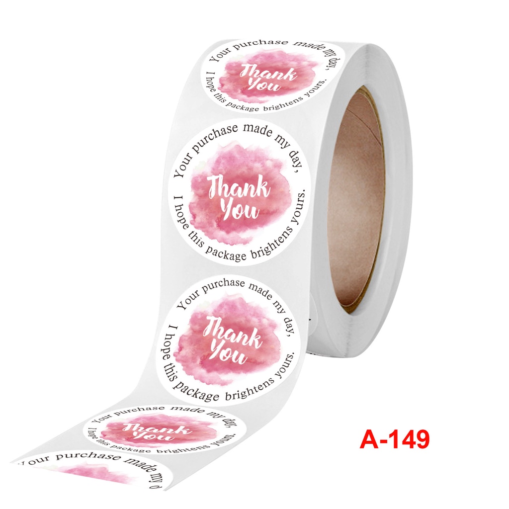 Wonderful 500pcs / Roll Stiker Label Bentuk Bulat Untuk Dekorasi Pesta Ulang Tahun / Scrapbook / Hadiah