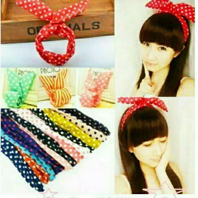 Bandana Wanita Korea / Hair aksesoris kelinci 316