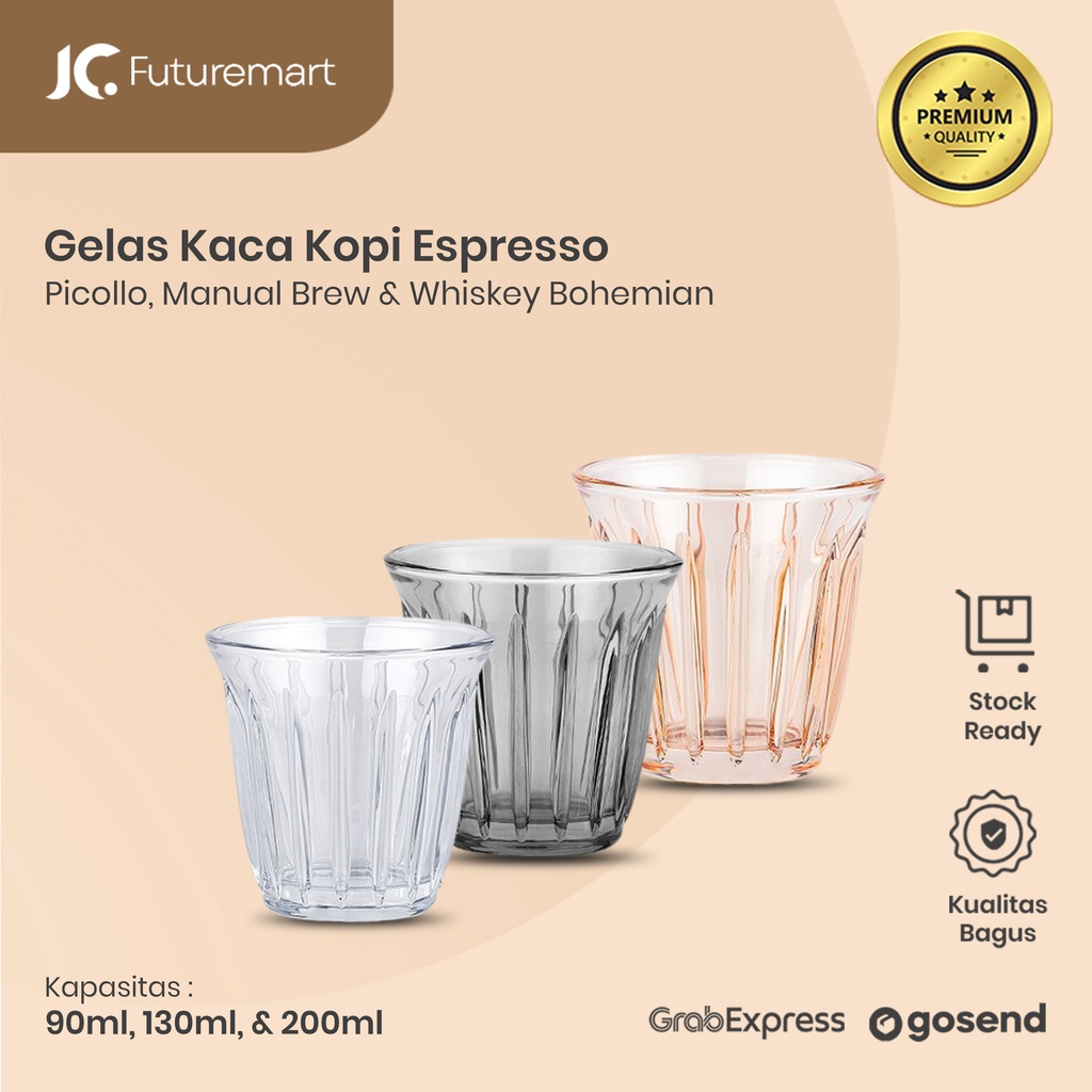 GELAS KACA KOPI ESPRESSO PICCOLO CAPPUCCINO WHISKEY BOHEMIAN