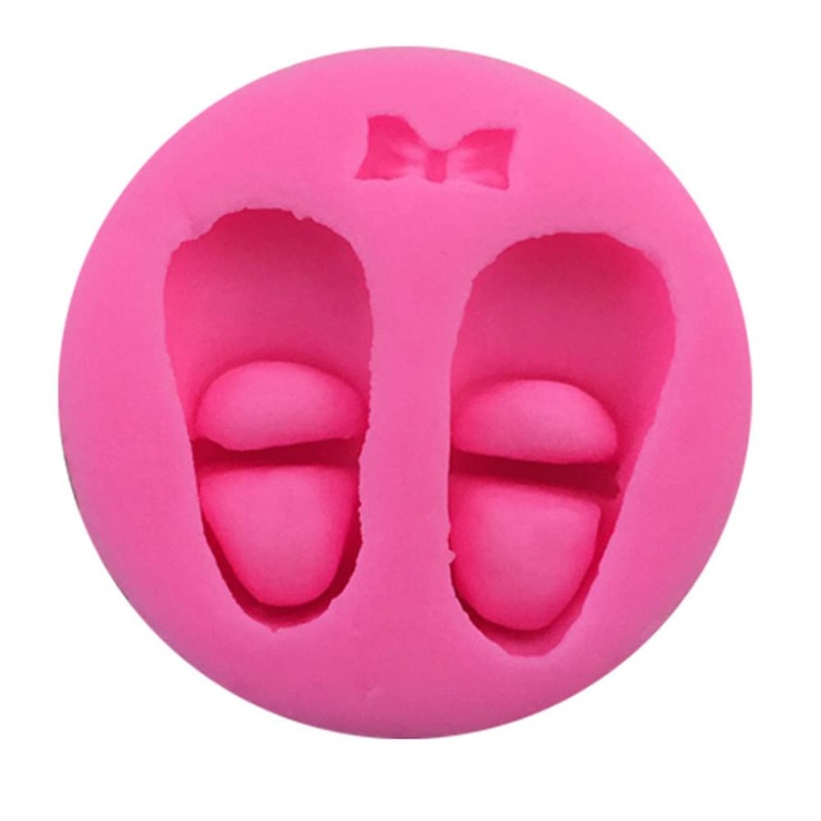 3D Silicon Mold Fondant Cake Decoration - Baby Shoes