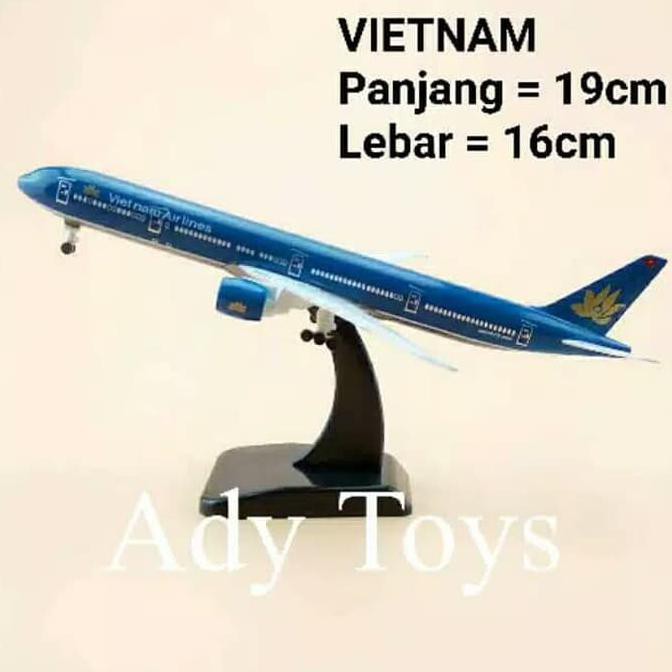 Vietnam Airlines B777-300Er Boeing 777 Miniatur Pajangan Pesawat - Termurah 