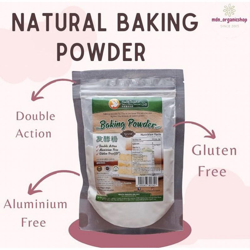 

Natural Baking Powder (Aluminium & Gluten Free)