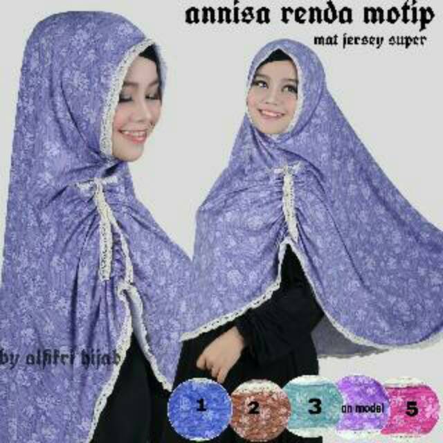 Annisa Renda Motif / hijab / khimar