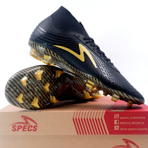 Sepatu Bola Specs Accelerator Illuzion II FG Black Gold 100893 Original BNIB