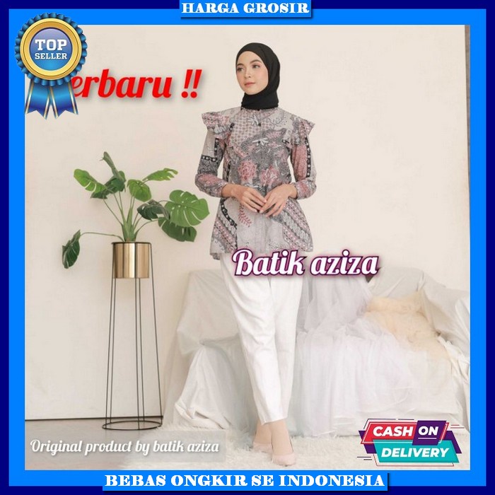 Atasan Batik Fashionable Buju Kerja Perempuan Baju Batik Wanita Buju Cewek Formal Kemeja Dewasa Casu