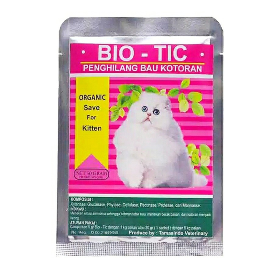 Bio-Tic Penghilang Bau kotoran Kucing / Kitten Aman Dimakan / Terjilat