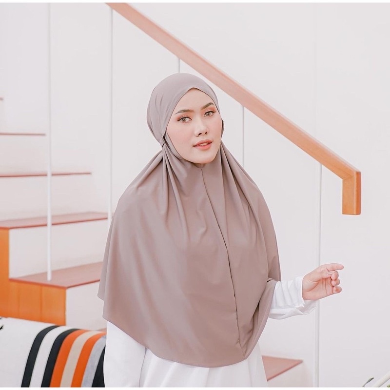 (KJI) HIJAB BERGO HASNA CIRCLE MARYAM INSTAN TALI JERSEY