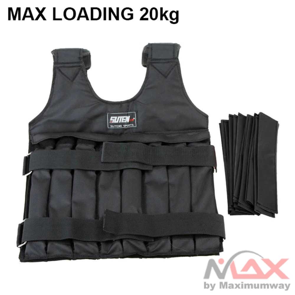 Rompi fitness pemberat 20 Kg latihan lari Aksesoris Pakaian Olahraga Weighted Vest Beban 20kg - 907