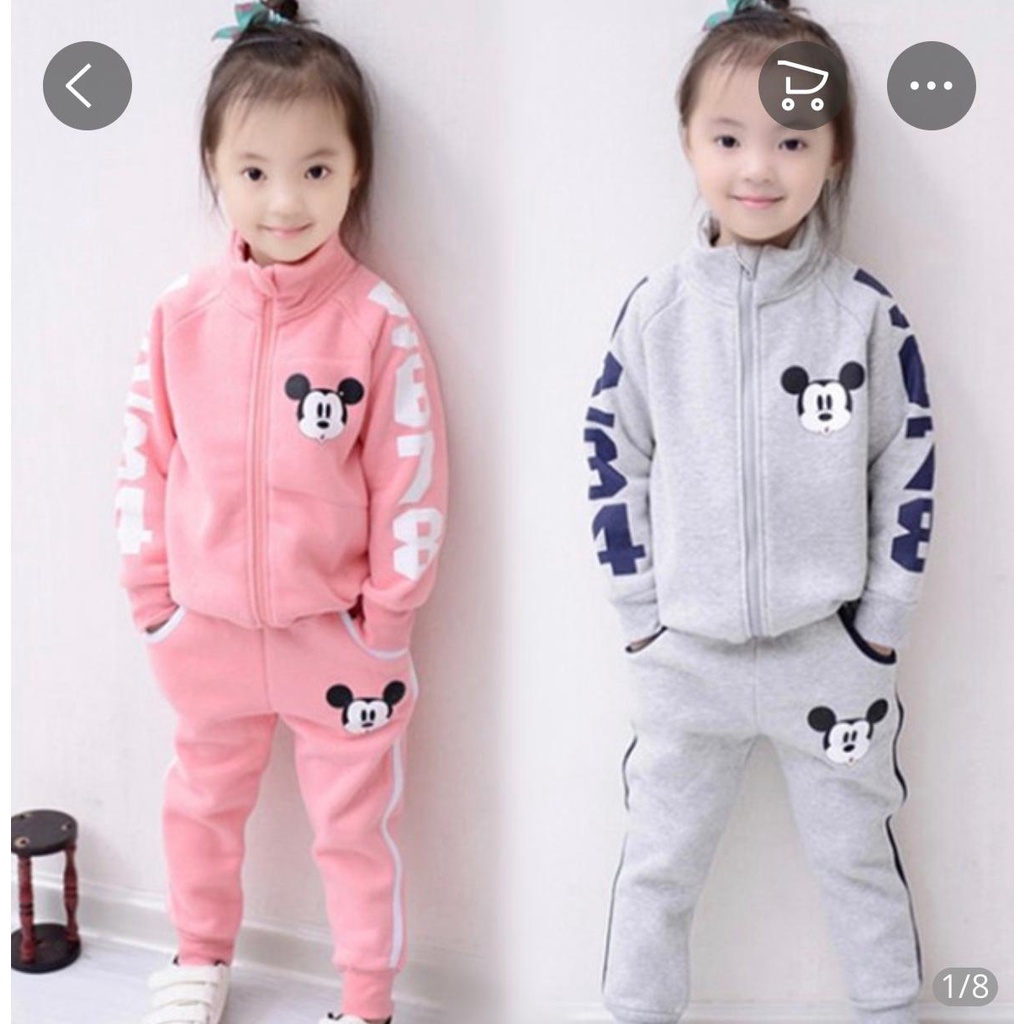 SETELAN JAKET SWEATER MINNNIE MOUSE 1-5 TAHUN SETELAN ANAK PEREMPUAN TERBARU 2021 BAJU ANAK TERBARU BAJU ANAK TER LARIS BISA PILIH WARNA