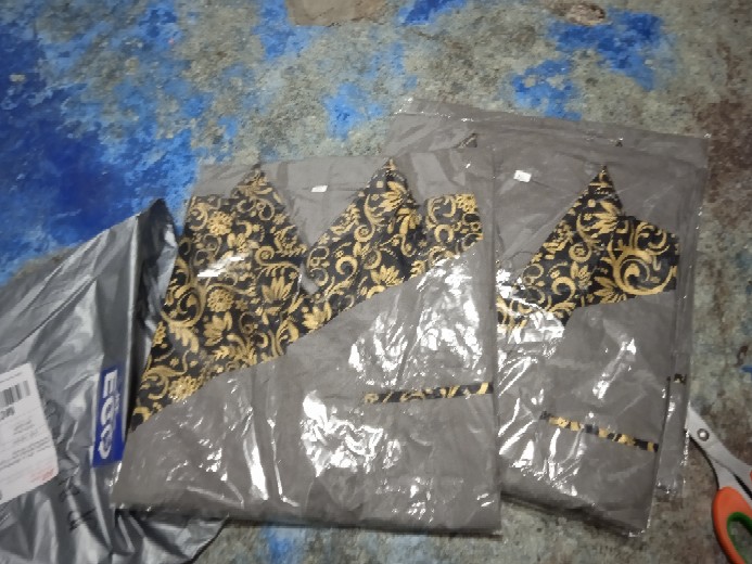 Kemeja Batik Kombinasi Pria Lengan Pendek Termurah & Terlaris Size M,l,xl,xxl ( Original ) #1