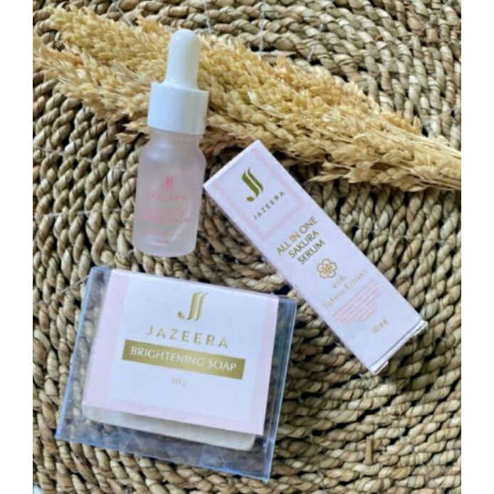 paket hemat SERUM JAZEERA + SABUN MUKA JAZEERA