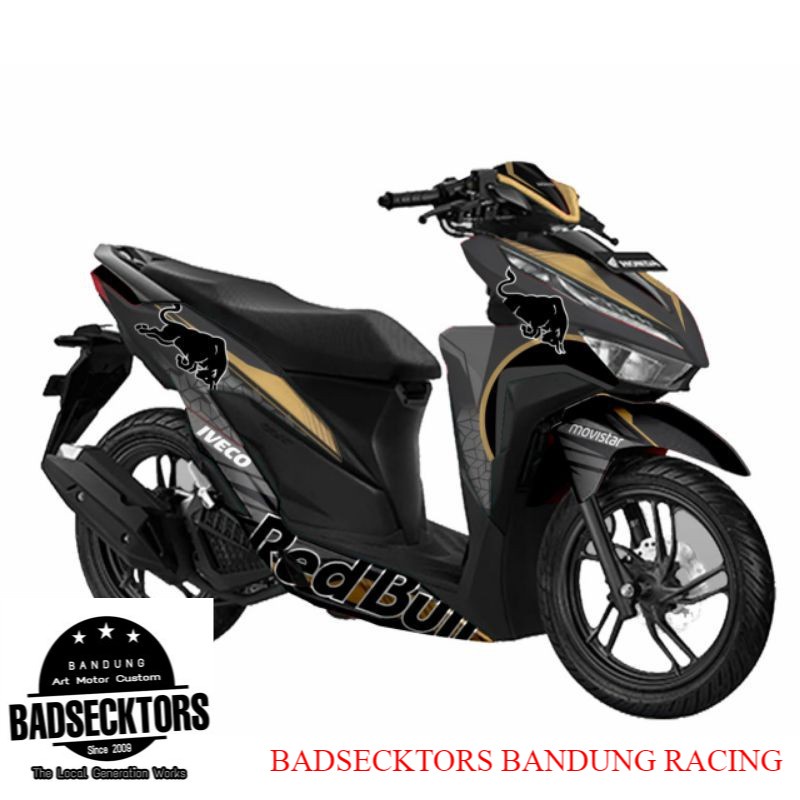 Decal Vario new fullbody sticker striping custom variasi redbull 062 keren