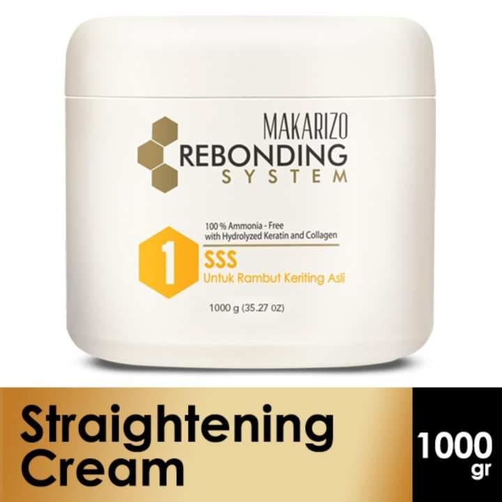 ★ BB ★ Makarizo Professional Rebonding System Straightening Cream SSS Pot 500 mL - 1000 mL | Pelurus Rambut