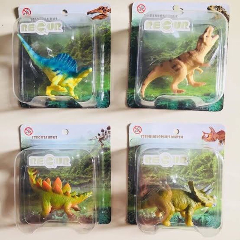 Toys Kingdom Recur Figurine Dinosaurus / Mini Figur Dino Tyranosaurus Giganotosaurus