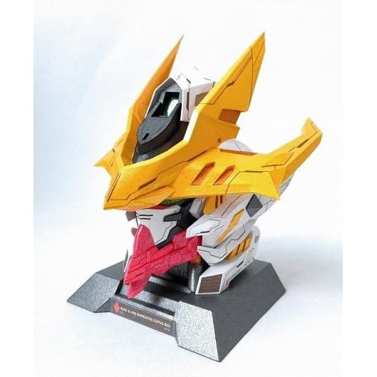 DIY Papercraft Gundam Barbatos Lupus Rex Head