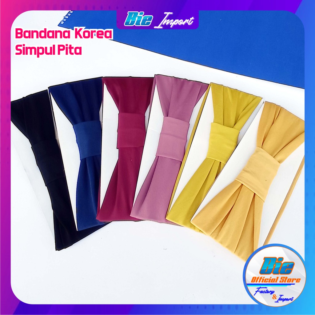 Bandana Korea Elastis Impor Best Seller / Bando Korea