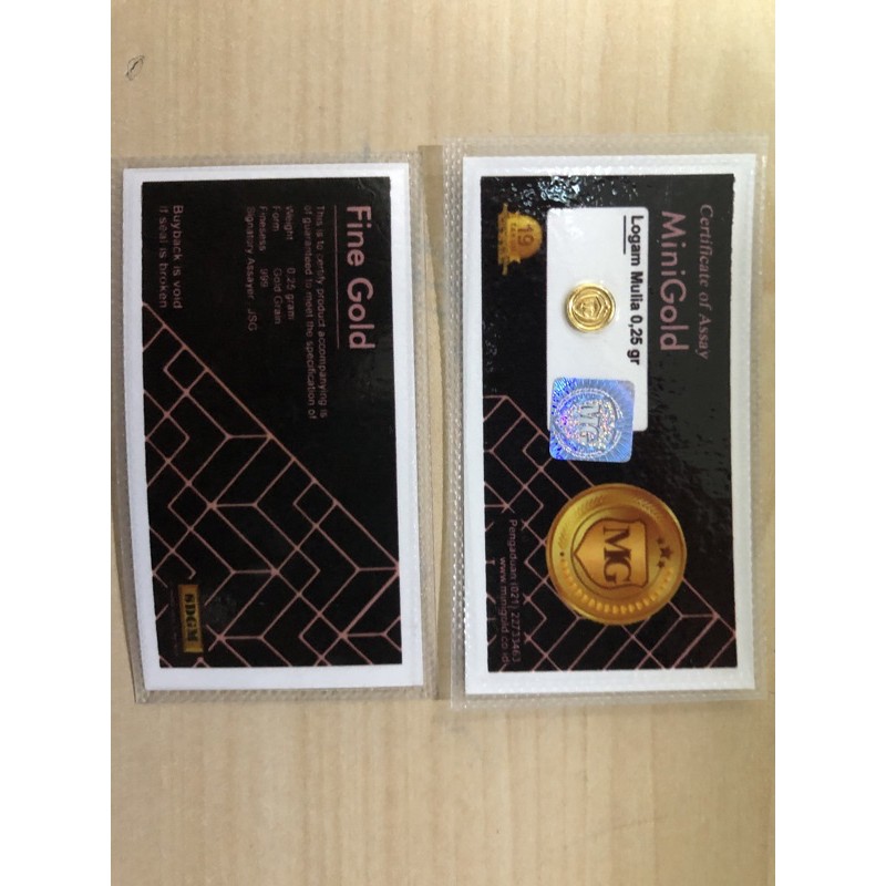 Mini Gold 0,25 gram
