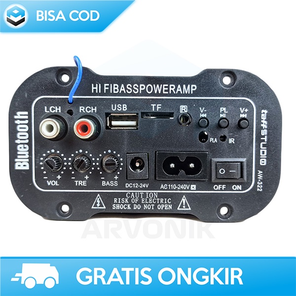 AUDIO AMPLIFIER BOARD TAFFSTUDIO BLUETOOTH USB FM RADIO TF CARD 30WATT