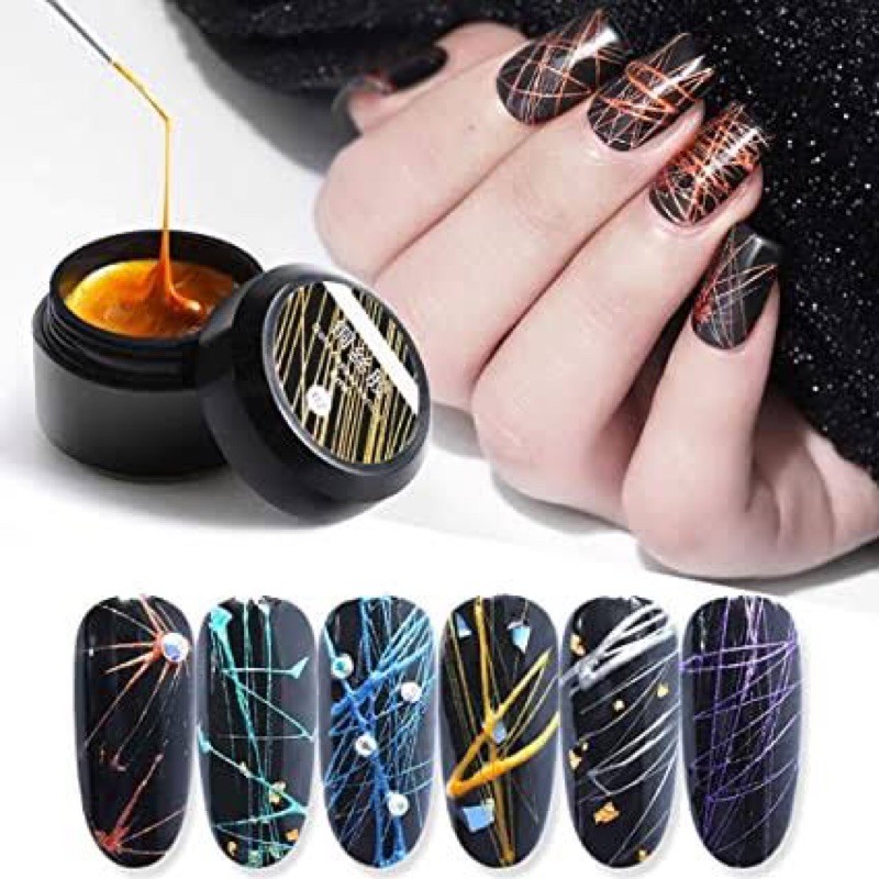 SPIDER GEL LINER NAIL ART painting gel polish / kutek gel jaring nailart