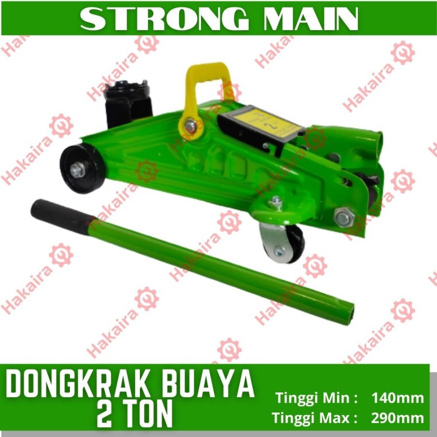 Dongkrak Buaya 2 Ton - STRONG MAIN - Hijau