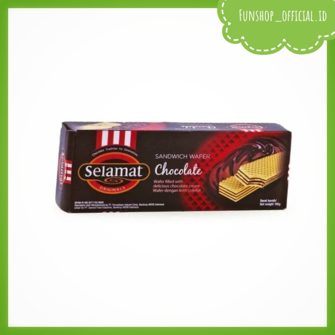 

Selamat wafer bouble chocolate / Selamat Wafer Black vanilla /Selamat Wafer Royal Chocolate 198gr