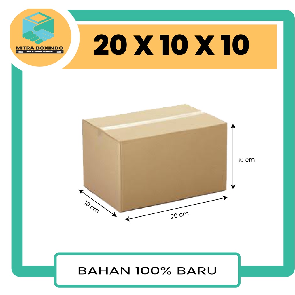 Kardus Packing 20X10X10 cm Polos dan Tebal