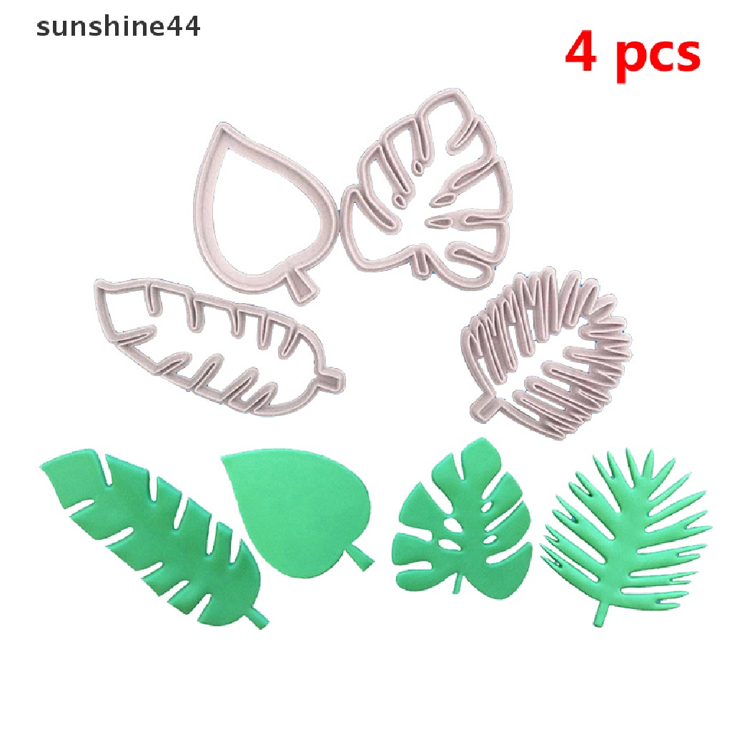 Sunshine 4pcs Cetakan Pemotong Kue / Biskuit / Buah Bahan Plastik