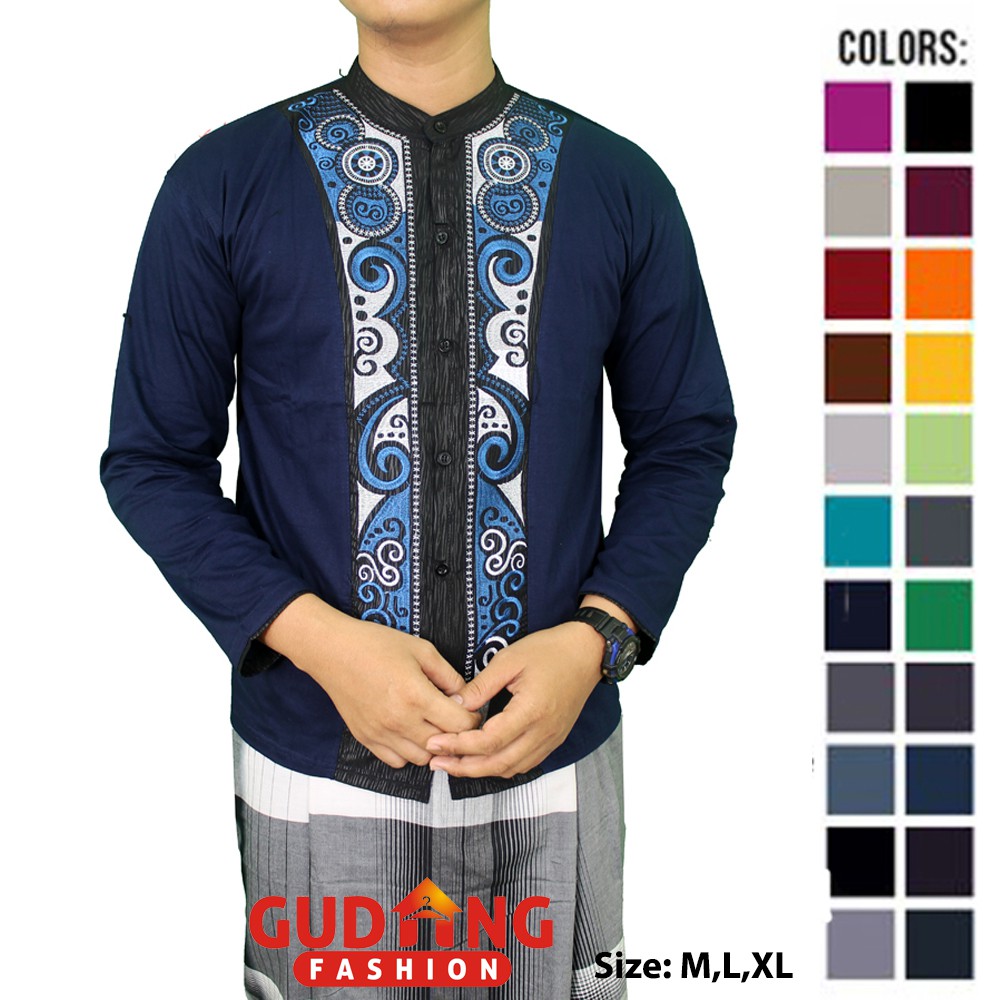 Baju Koko Lengan Panjang Keren Katun - Banyak Pilihan Warna KKL (COMB)