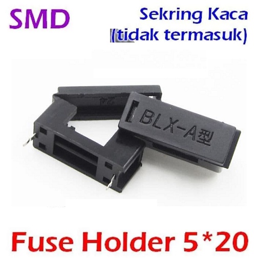 BA-85C Fuse Holder PCB Kotak Sekering Kaca Gelas Rumah Sekring 5x20 BLX-A Dudukan Sekring kecil Plastik 5x20mm