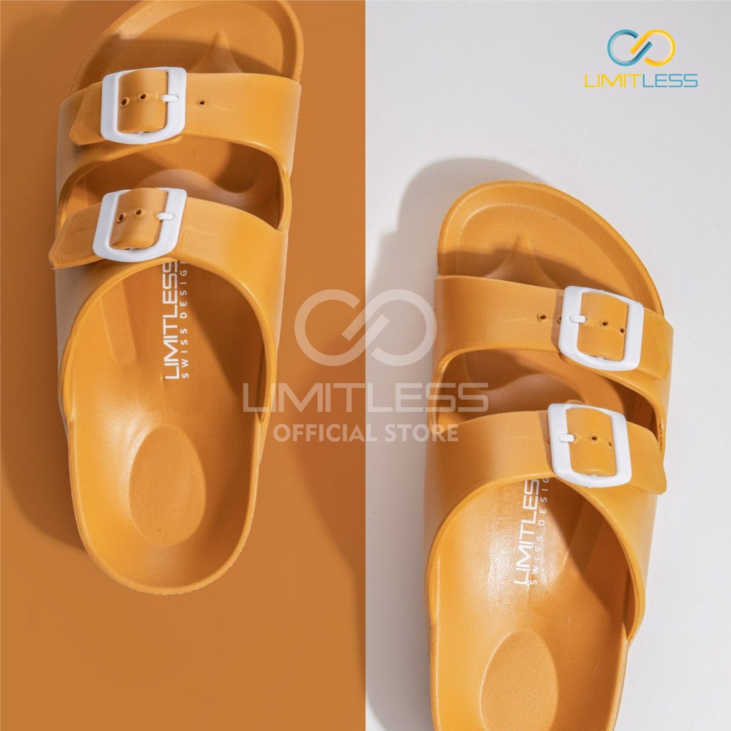 Zerolimit - Sandal Slip On Wanita Kekinian Sendal Strap Wanita Viral Sandal Slop Cewek Eva Lentur