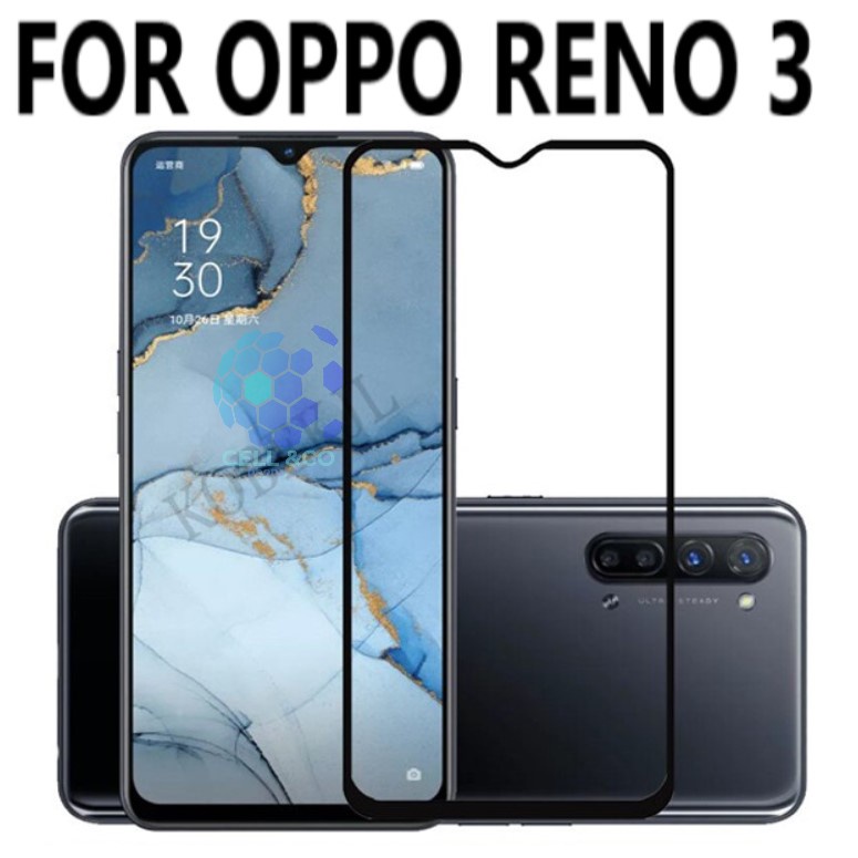 OPPO RENO 3 Tempered Glass Full HD Anti Gores Premium Screen Protector Pelindung Layar OPPO RENO 3